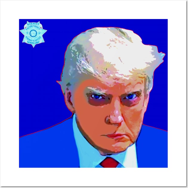 trump mugshot Wall Art by oryan80